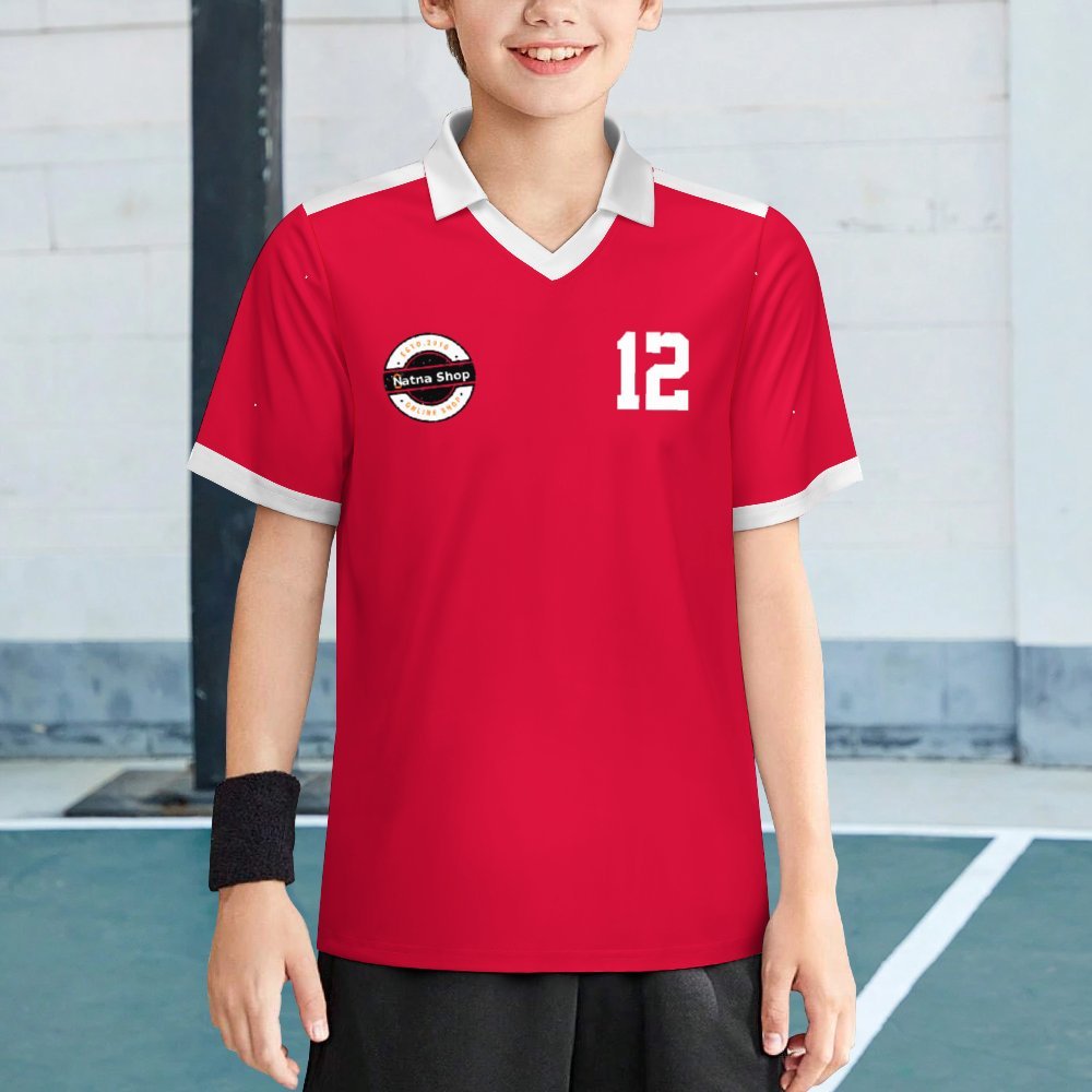 Kids Soccer Jersey Children's football jersey 100-160cm Number 12 - Natna Shop