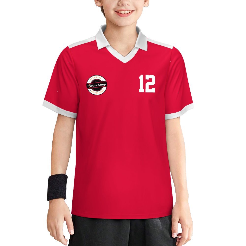 Kids Soccer Jersey Children's football jersey 100-160cm Number 12 - Natna Shop