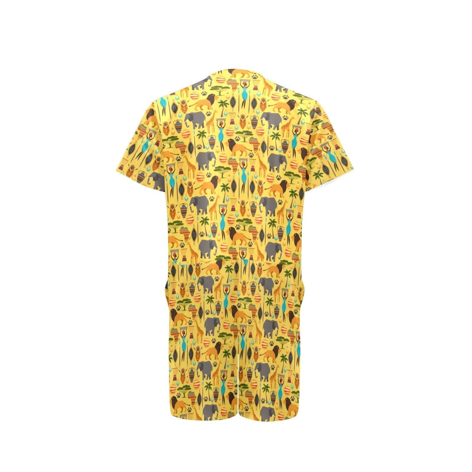 Mens Short Sleeve Jumpsuit - Natna Shop