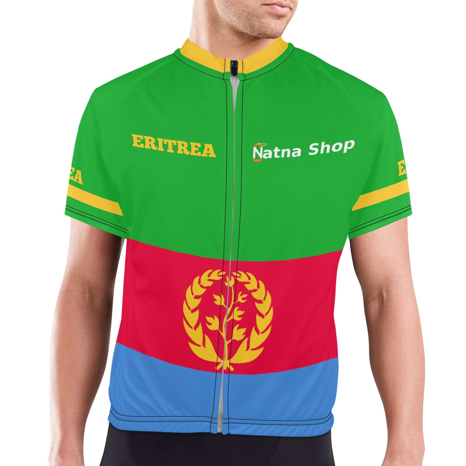 Eritrean Flag  Men's Cycling Jersey - Natna Shop