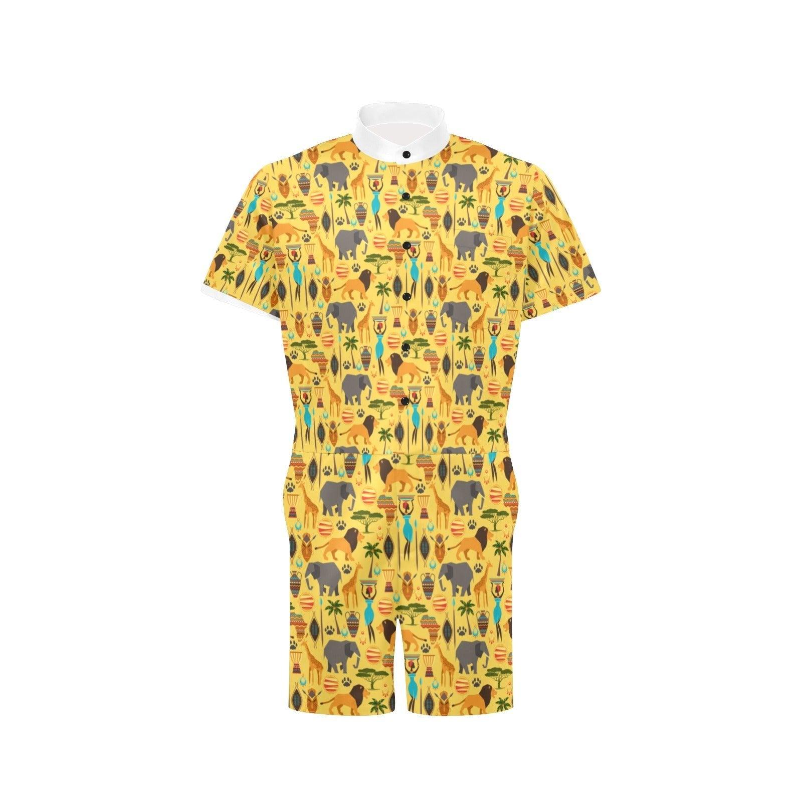 Mens Short Sleeve Jumpsuit - Natna Shop