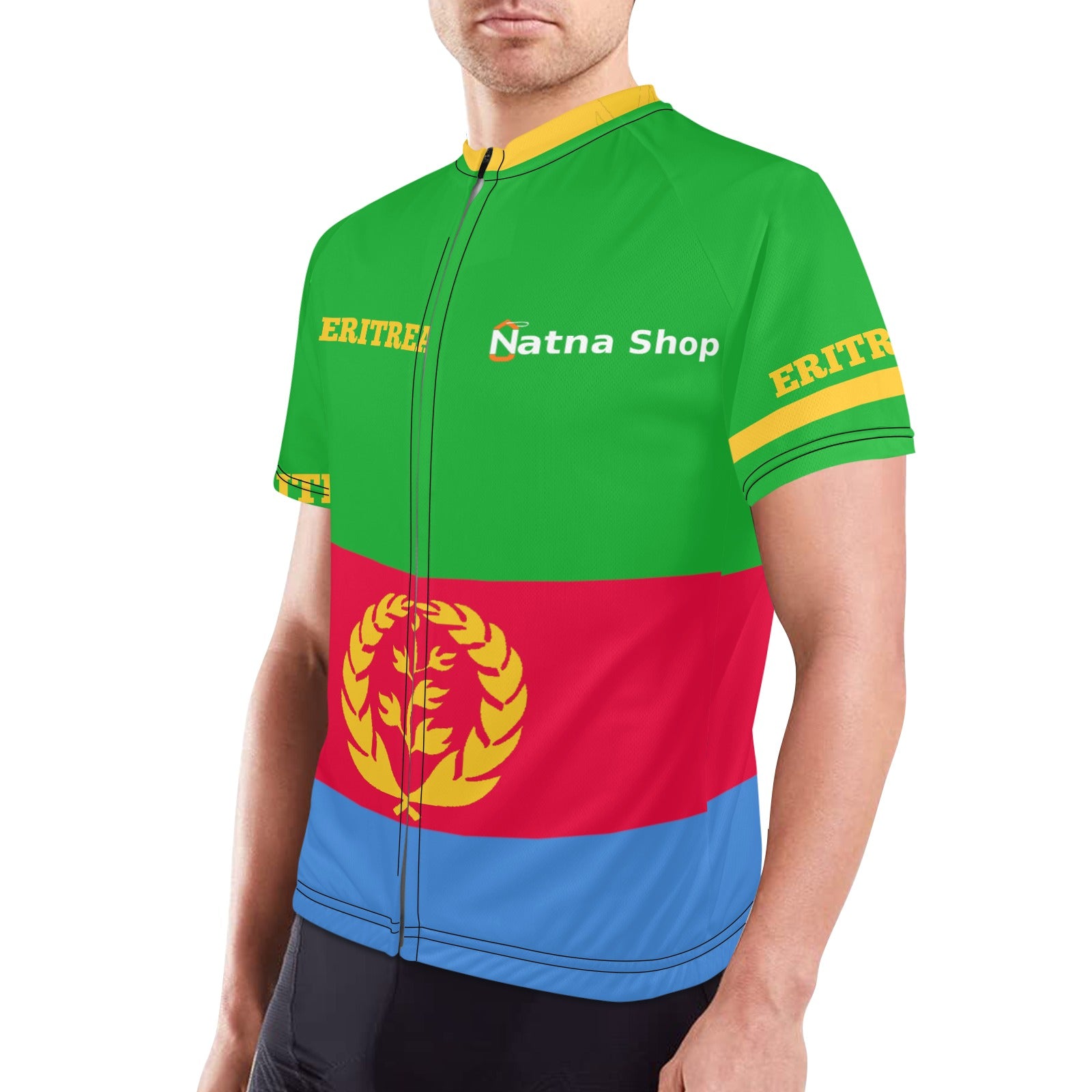 Eritrean Flag  Men's Cycling Jersey - Natna Shop