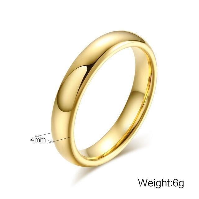 Wedding Rings For Couple Solid Gold-Color Lover's Engagement Jewelry - Natna Shop