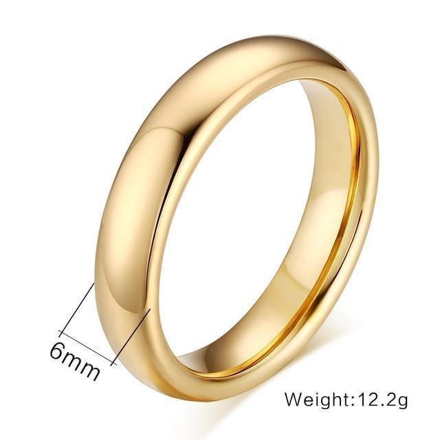 Wedding Rings For Couple Solid Gold-Color Lover's Engagement Jewelry - Natna Shop