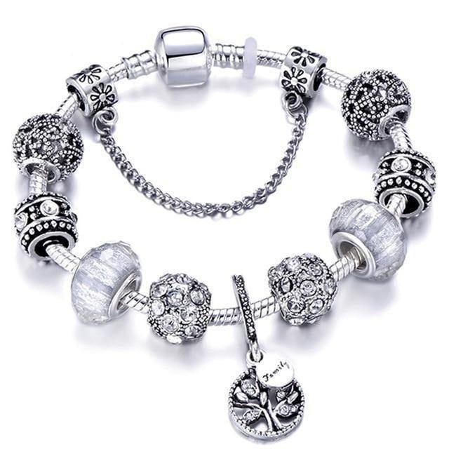 Silver Charms Bracelet - Natna Shop