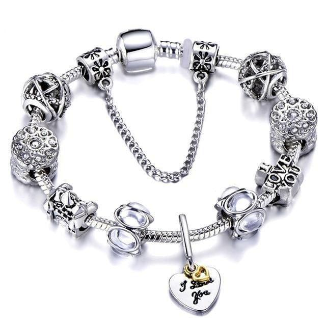 Silver Charms Bracelet - Natna Shop