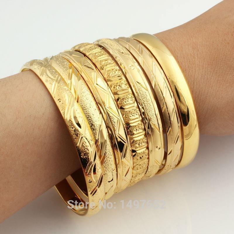 Dubai Gold Bracelets 2pcs - Natna Shop