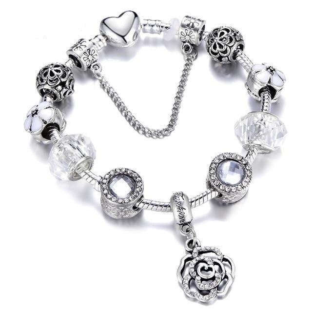 Silver Charms Bracelet - Natna Shop