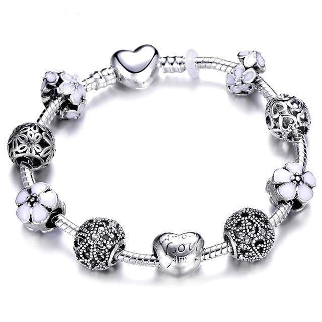 Silver Charms Bracelet - Natna Shop