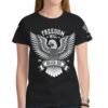 Female Adult New Black t-shirt freedom will never die long live Vulture All Over Print T-shirt for Adult Women Model T45 front back
