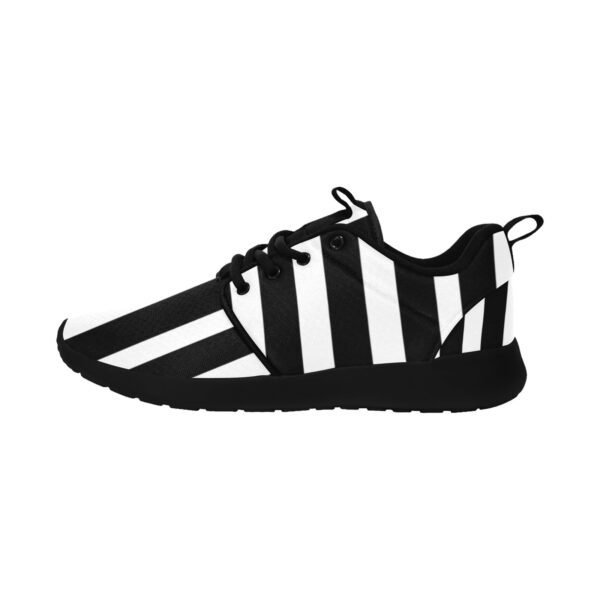 Best running Shoes for Men New Castle Pull Loop Sneakers sigle side white and black  zebra  color black and white