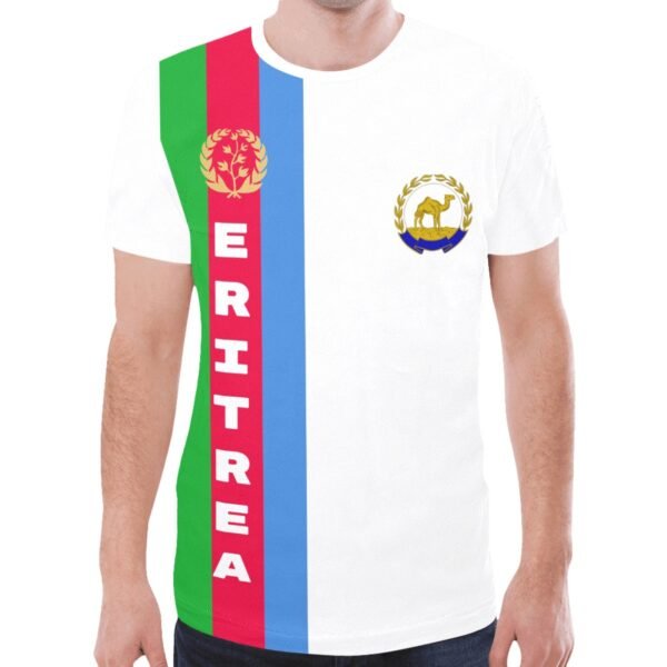 Eritrea n proud flag t-shirt men women ERITREA FLAG VERTICAL ENGLISH TEXT New All Over Print T-shirt for Men Model T45 adult male t -shirt white