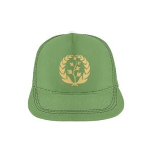 e-joyer All Over Print Snapback Hat One Size Golden Leave Light green Men Women Hat All Over Print Snapback Hat D