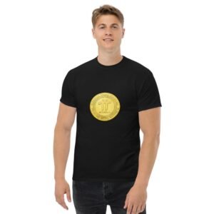 Natna Shop Clothing fashion Black / S Men's Golden Pi Network icon coin T-Shirt