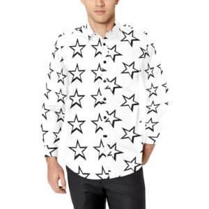 e-joyer Clothing fashion White Shirt Star Print