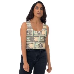 Natna Shop Clothing fashion XS Crop Top Eritrean Currency Print