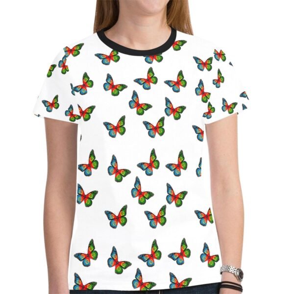 e-joyer Clothing fashion XS ER  Butterfly Printed T-shirt