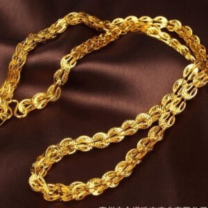 Clavicle Necklace  Yellow Gold Filled Mens Chain Link 48cm - Natna Shop