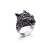 Natna Shop jewellery Black Gold Wolf Ring