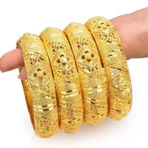 Wedding Jewelry Bracelet For Women Girls Gold Color Arab/Ethiopian - Natna Shop