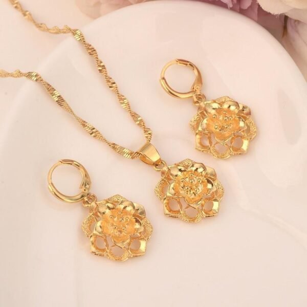Gold flower Habesha bridals Wedding jewelry sets - Natna Shop