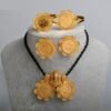 Ethiopian Coin Jewelry set Pendant Rope/Earrings/Bangle/Ring Set Gold Color Habesha Jewelry sets,Africa Wedding - Natna Shop