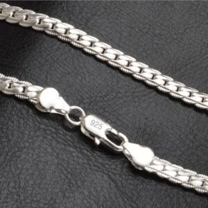 Natna Shop jewellery Silver Color / 50cm Unisex Silver Plated  Necklaces