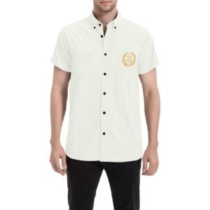 e-joyer Men's Short Sleeve Shirt (T53) Cream Men ERI Shirt