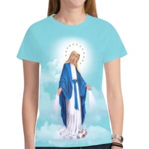e-joyer New All Over Print T-shirt for Women (T45) St. Mary kidane mhret t shirt New All Over Print T-shirt for Women (Model T45)