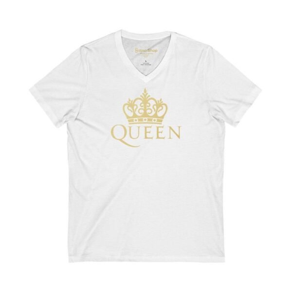 Printify V-neck White / L Queen Family t-shirt