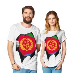 T-Shirt Eritrean Flag inside me Couple's Crew Neck Cotton Jersey White jpg